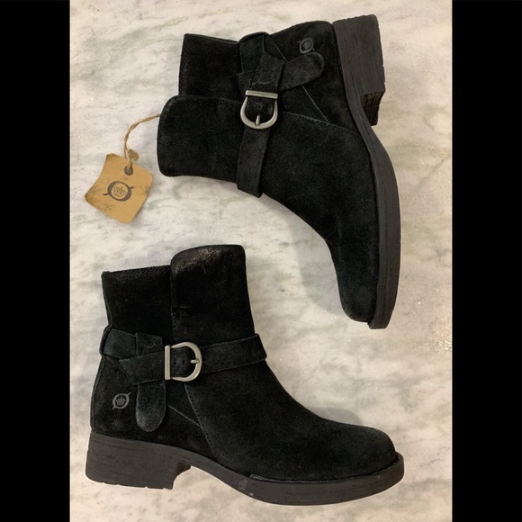 NWT Born Syd Distressed Suede Leather Ankle Boots - Picture 2 of 8